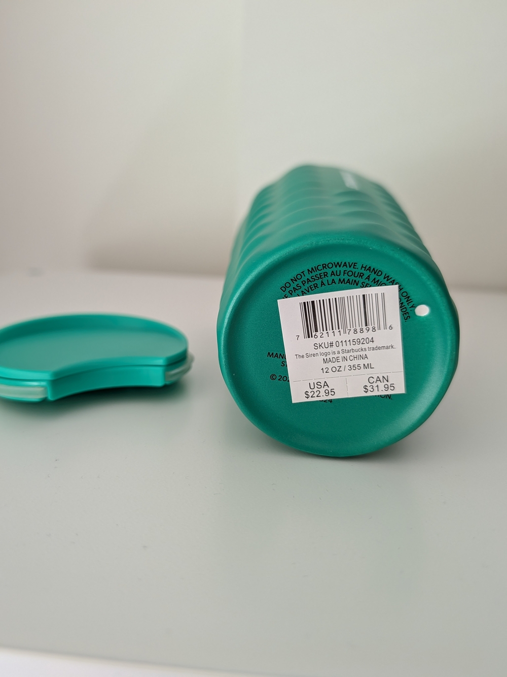 Starbucks Green Textured Travel Tumbler - Picture 4 of 5